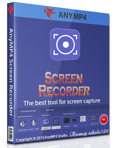 AnyMP4 Screen Recorder 1.2.22 (2019) РС | RePack & Portable